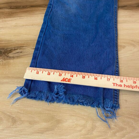 Levi's x Nasty Gal Jeans Womens Medium Cropped Dyed Raw Hem - Picture 7 of 9